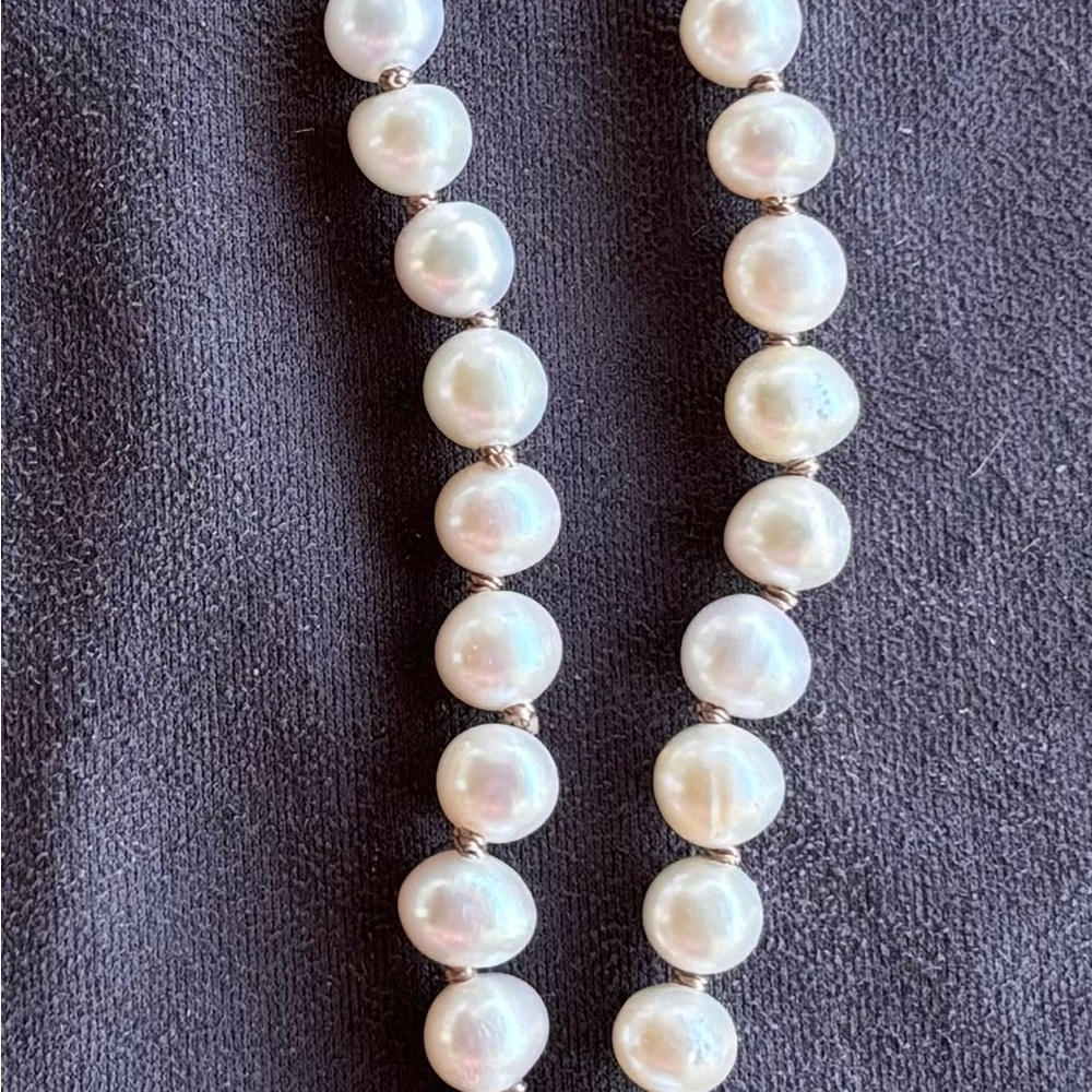Silpada N2108 925 Sterling Silver Pearl Quartzite Crystal Cord Leaf Necklace - Picture 5 of 6